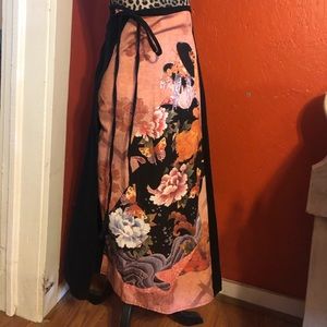 Japanese wrap skirt